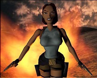 cityofkhamoon:Render of Lara from Tomb Raider (1996).