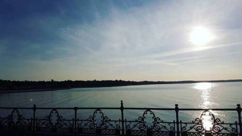 August sky#august #summer #seaside #bankholiday #sky #summersky #pier #isleofwight #iowshots #travel