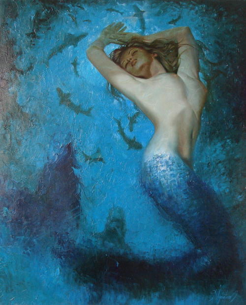 artbeautypaintings: Mermaid - Sergey Ignatenko