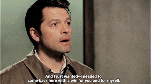 mishasminions:  THIS IS ONE OF THE MOST BEAUTIFUL DEAN AND CAS SCENES IN SPN HISTORY.Here we have Dean and Cas being open about their feelings. Cas has been away, and Dean’s been worried. Cas comes back, and Dean lashes out at him. For most of their