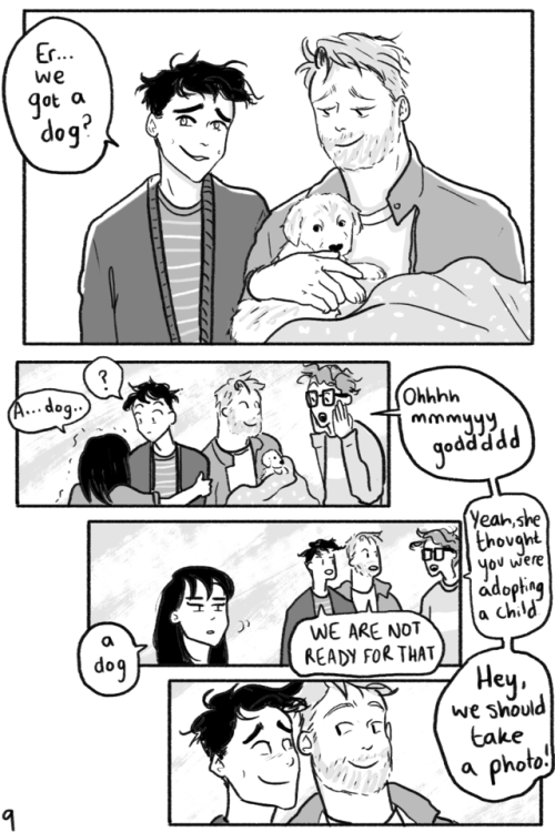 heartstoppercomic: MINI-COMIC: Adoption Meet 25y/o Charlie and 26y/o Nick! This mini-comic is the re