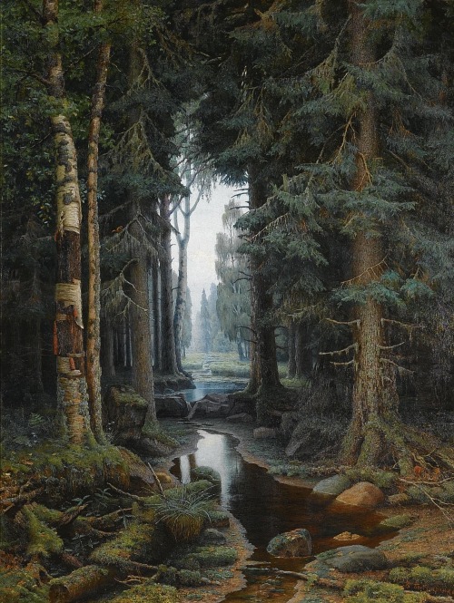 Forest Scene, Vladimir Archipovich Bondarenko
