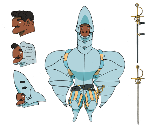 Our artist’s character sheet for an upcoming comic&ndash;a prequel story to The Garden of 