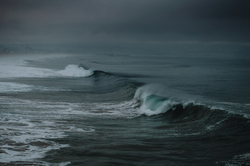 jasonincalifornia:Big waves from the Manhattan Beach PierMy Society6