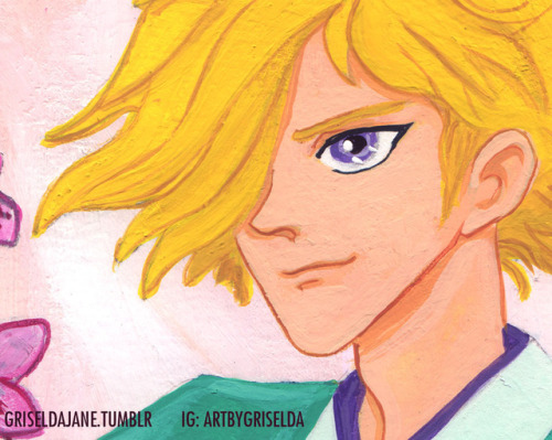 Seiji Date. Here’s my piece for the Samurai Troopers Fanzine. A close up, the painting it