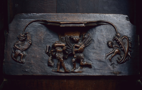 Devil  misericords- St Lawrence Church Ludlow