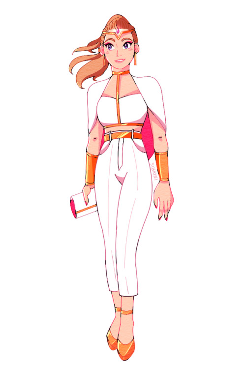 indiris:this started off as adora in a suit but eventually turned into this,,,, stan she-ra y’all!! 