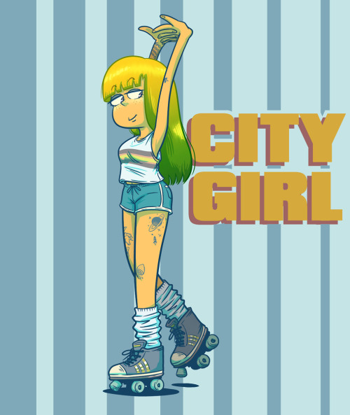 “CITY GIRL&quot;http://nidan-illustration.wixsite.com/nidan-illustrationhttps://www.instagram.com/ni