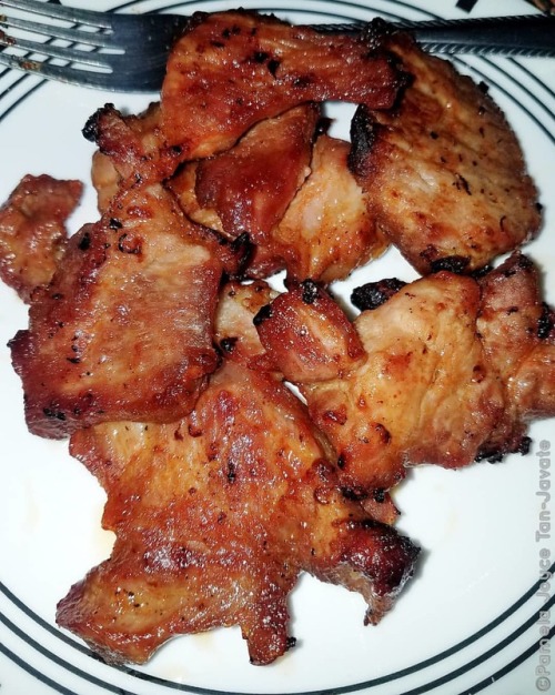 Homemade #pork #tocino made by yours truly, fried in an #airfryer. . . . #yummyinmytummy #homemade #