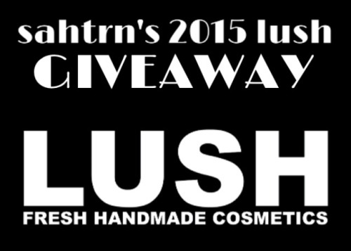 sahtrn: sahtrn’s 2015 lush giveaway woooo i get pretty good discounts at lush cosmetics so ima do a 