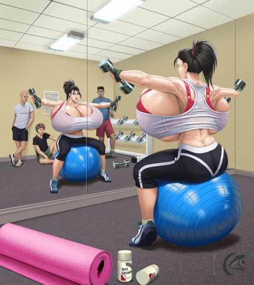 mangrowing:  DRAW IT AGAIN: GETTING FITNESS AND…  Another redraw voted by my patrons about one of my OC’s and Jessica was the winner. I’m not sure but I feel this is more like a sequel rather than a reboot, there is something different… I wonder