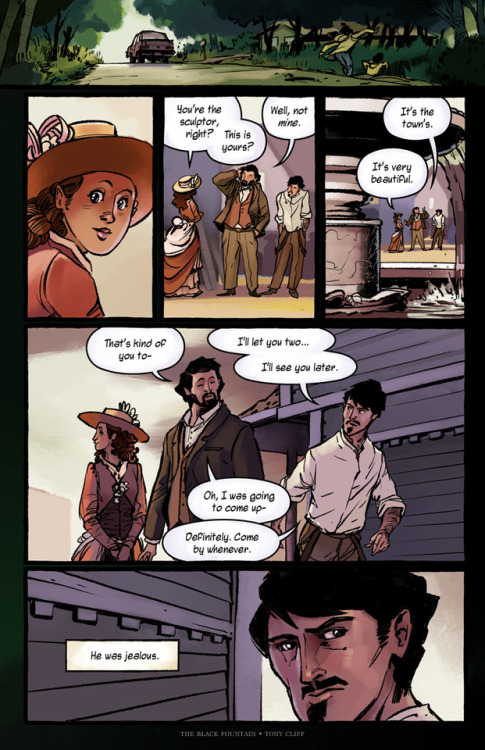 THE BLACK FOUNTAIN (POST &frac12;)The first half of a short story I wrote and illustrated for FL