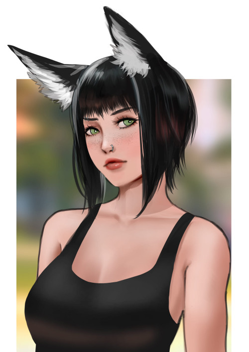 Fantasy-Scifi-Art:  Neko Girl By Avetetsuya Studios 