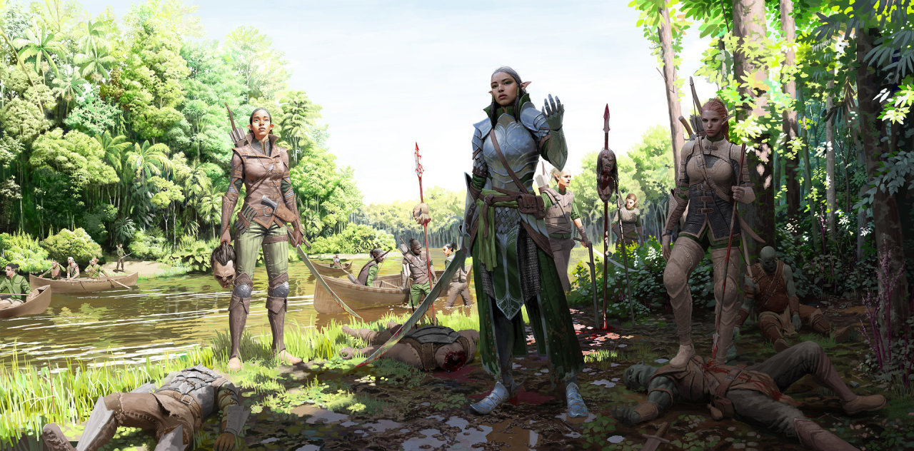 foxyfantasygirl:    Elven Shock Troops by Un Lee  