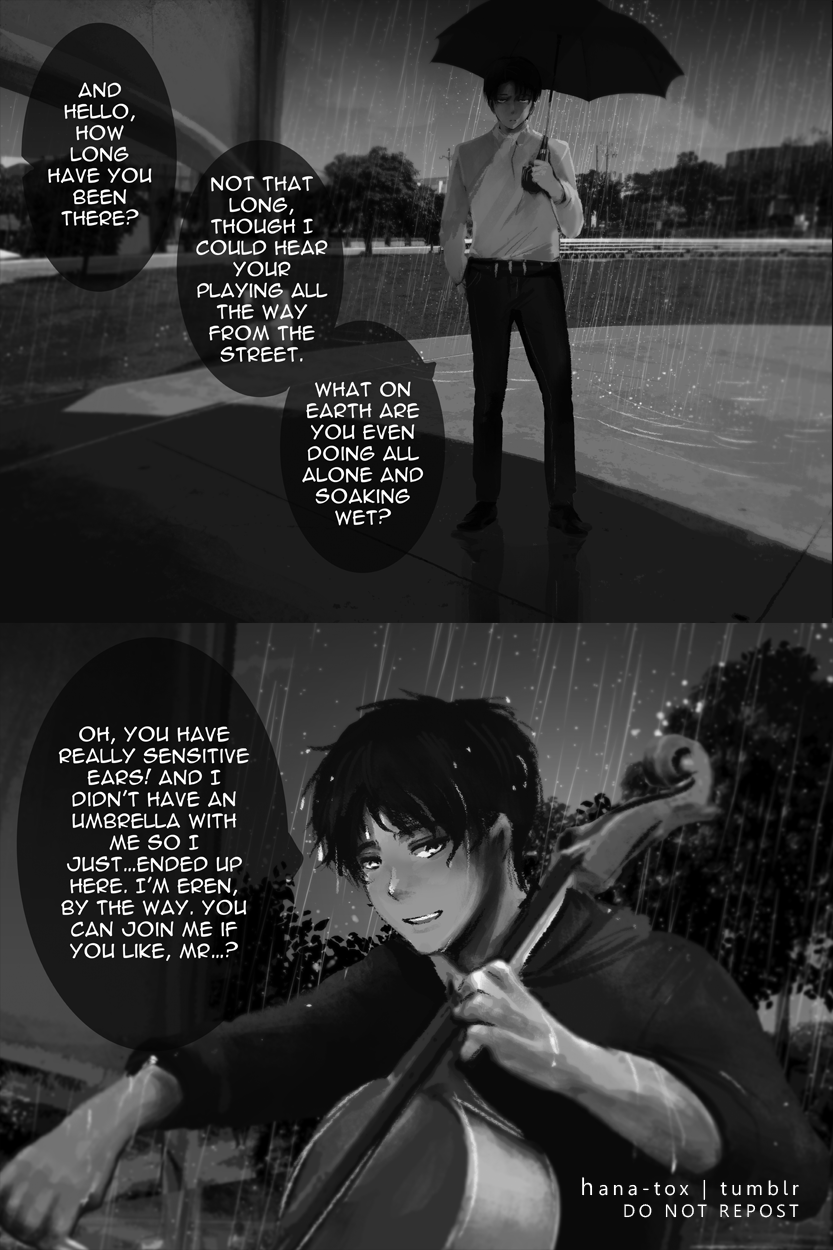 hana-tox:    Stealing Time 1|2|3|4   for ereri week prompts 5 and 6 - rain and love