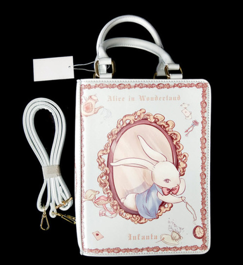 lolita-wardrobe: New Release: Infanta 【-The Book of Alice in Wonderland-】 Lolita Bag◆ Shopping Link 