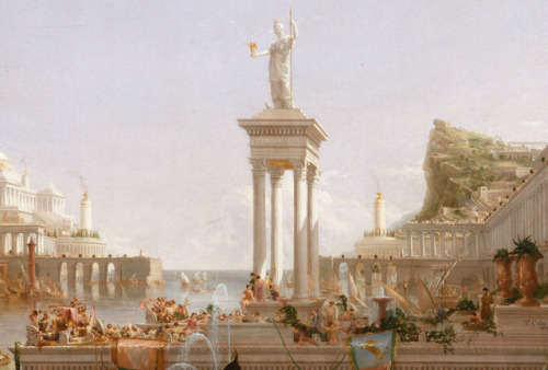 keirabisexual:The Course of the Empire: The Consummation of Empire (detail) 1836. Thomas Cole