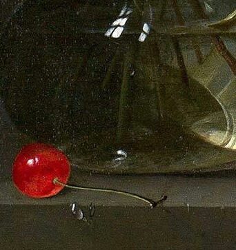 detailedart:  Cherries by Jan Davidsz de Heem. 