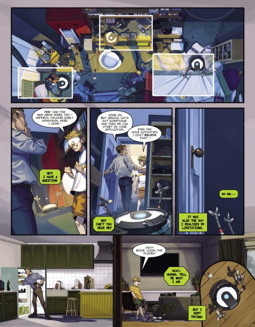 anadapta: I illustrated a story in this week’s (last week’s) 2000AD Prog! Never drawn a roomba befor