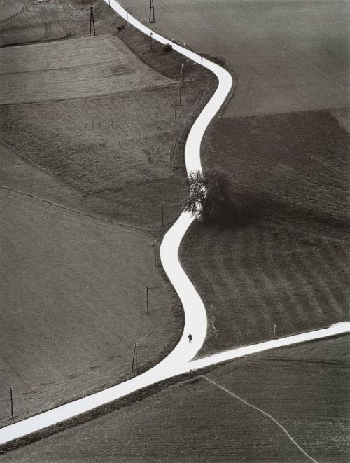 flashofgod: Toni Schneiders, Landscape with road in Kärnten, 1957.