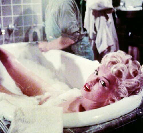:  Marilyn Monroe on the set of The Seven Year Itch, 1954. 