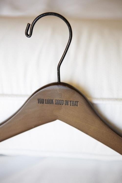 Going to have this engraved in all my hangers…