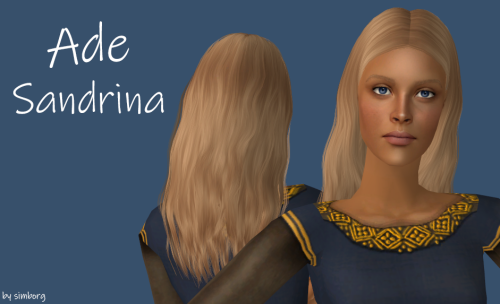Slowly continuing uploading my retextured hairs (last time was in… January).Ade Sandra   Poly