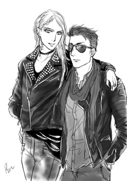 runesque:This is the future Yurio I imagined when I read Hiramatsu suggest that he has the potential to grow up to 180cm… He and (teeny-tiny) Otabek would make a Balmain-worthy rockstar couple. Also, this Beka needs to be even shorter now that I think