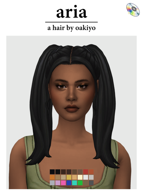 oakiyo:Aria HairSO in love with this hair, credits to @simancholy​ for forcing me to make this becau