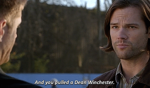 concelialiss:The catchphrase of the new century.  ”Pulling a Dean Winchester. #supernatur