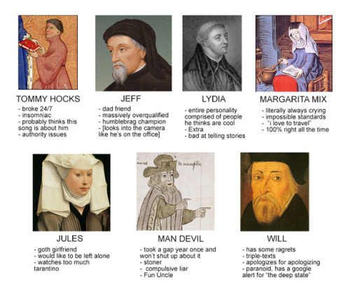 post–grad:tag yourself, “medieval english vernacular writers” edition