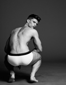 mainepoet:Crouching tighty whities back pose.