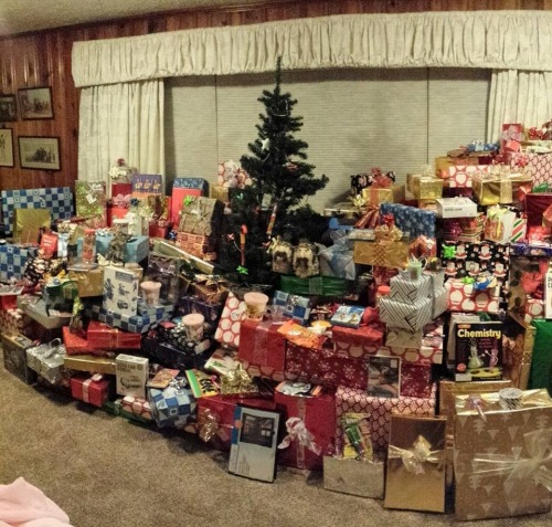 saintsghost:marysonofjames:This is not even a joke. This is my cousin’s tree (or lack thereof). He’s