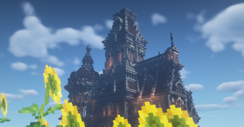cube-consumer: still unfinished castle on @lgbtempiremc now with dorky tower top
