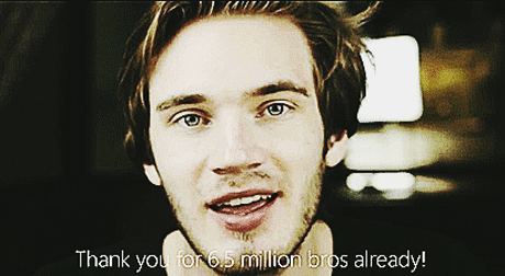 pewdie:   Felix,thank you for making this world a better place! &lt;3  daw :’D