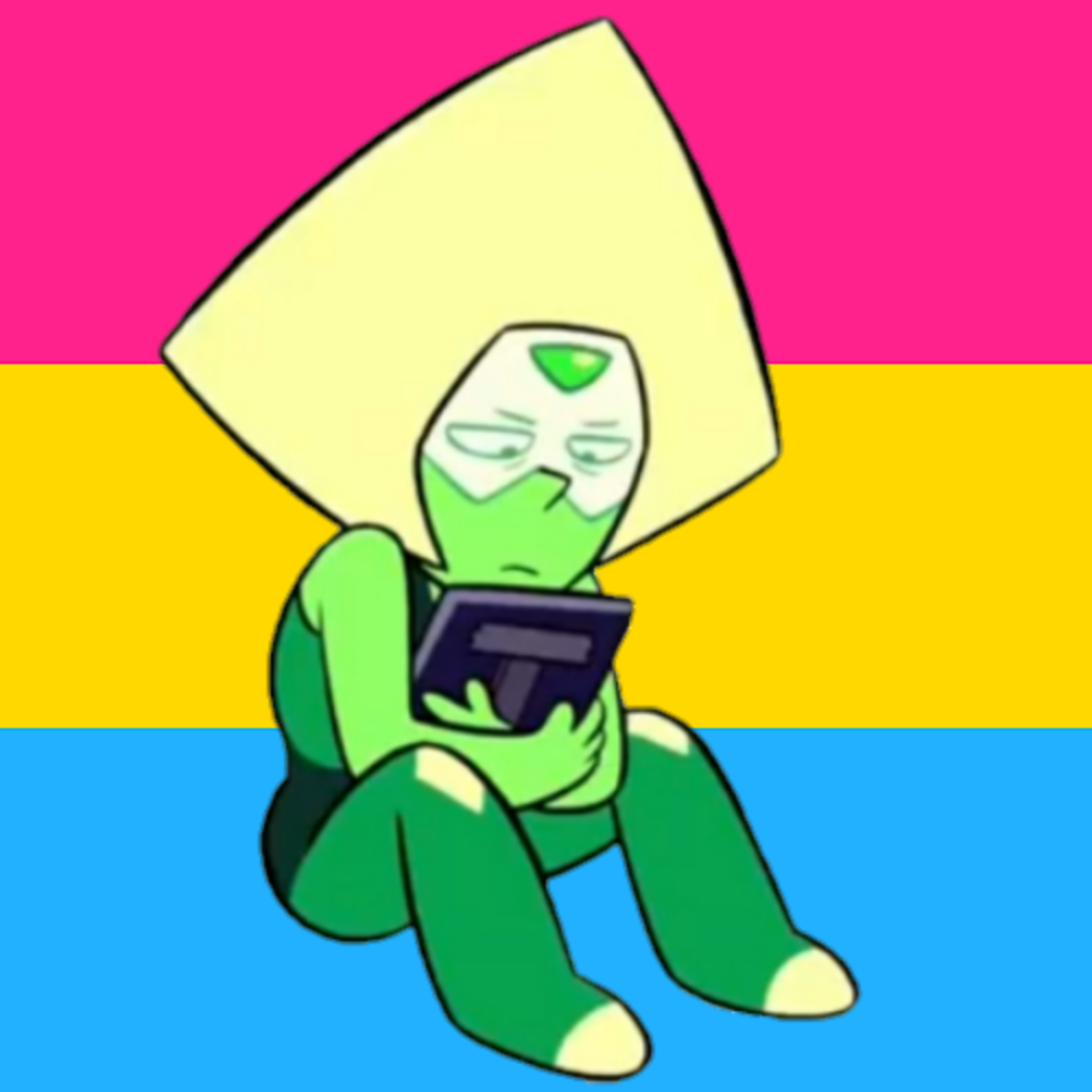 Requests are open! — Amethyst and Peridot matching pride icons for...