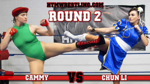 Round 2 - Fight!  Chun Li and Cammy’s battle continues!https://htmwrestling.com/wrestling/cammy-vs-c