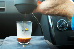 gadgetviper:  Espresso Coffee in the Car