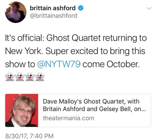 musicalmalloy:FURTHER INVESTIGATION CONCLUDES THAT GHOST QUARTET IS COMING BACK BLESS UP
