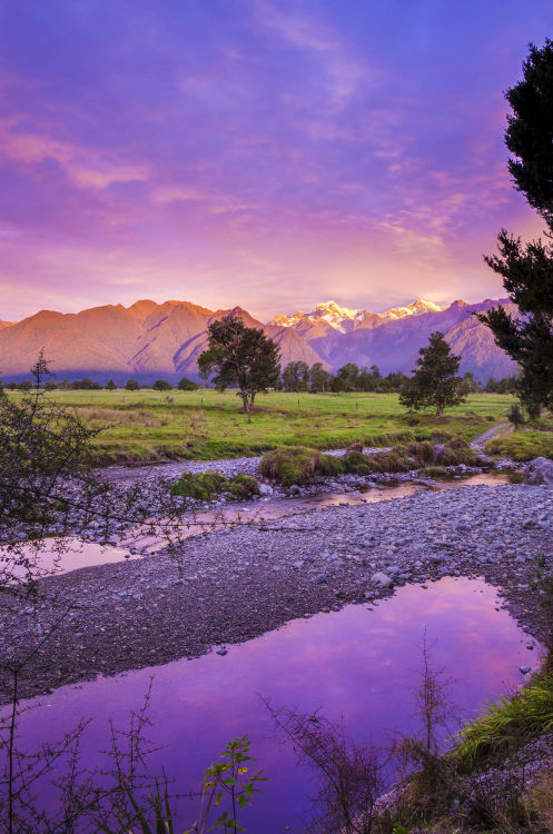 travelgurus:   Purple Alps by Brandon Verdoorn at Fox Glacier, South Island, New Zeal