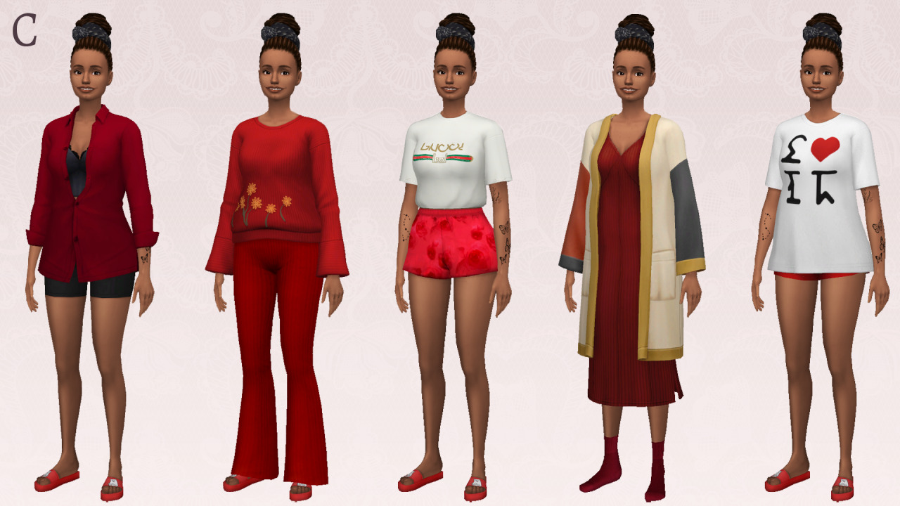 MiiraSims : Sleepwear lookbook! A continuation from my...