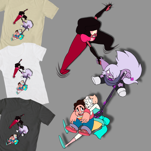 gracekraft:  My five designs for the Steven Universe shirt design contest over at Mighty Fine.  I would really appreciate it if everyone could take a minute or two to click the link to each entry and rate them.  In order:  Rose’s Petals —->Rate
