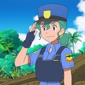 jacemp3: imantana:jacemp3: Alolan Officer Jenny wears a bulletproof vest as part of her uniform, imp