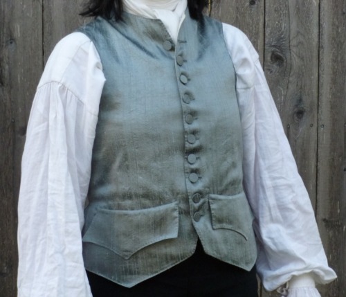 lorenzocheney:New post on the sewing blog: Silvery Grey Waistcoat
