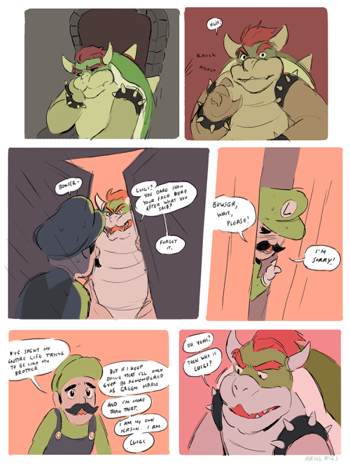 Porn arielries:in which bowser and luigi find photos