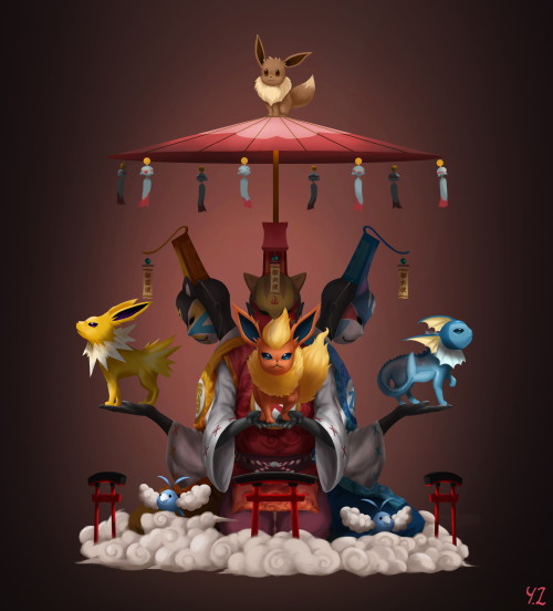retrogamingblog2: Pokemon Artwork made by Yang Zhen