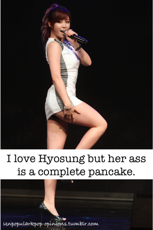 unpopularkpop-opinions:I love Hyosung but her ass is a complete pancake.