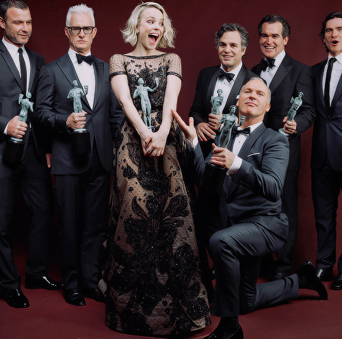 The cast of “Spotlight” at the 2016 SAG Awards People’s Photobooth