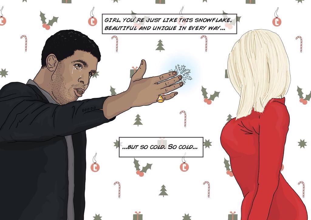 aubgasm:  itsdrickibytch:  drizzydrehk:  Drake themed holiday cards.  Omg this is