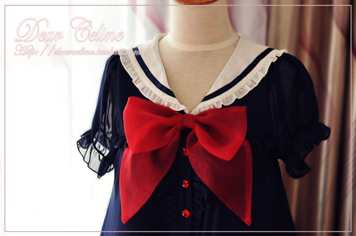 thinklolita:Dear Celine Summer 2014 Sailor Babydoll 368 CNYFor more lolita posts, follow thinklolita